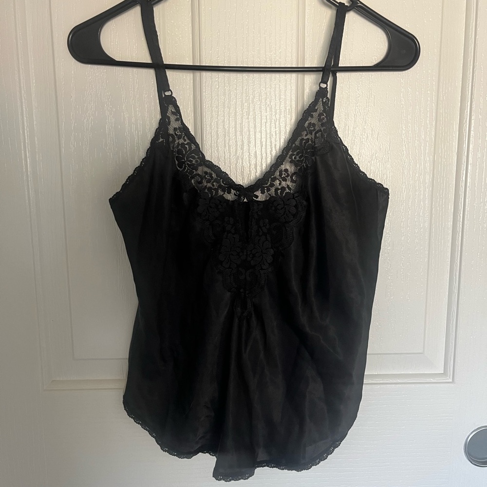 Black Lace Camisole Top